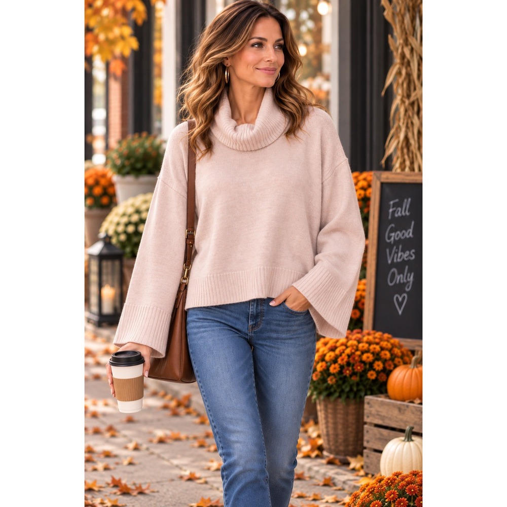 Laundry by Shelli Segal Blush Pink Cowl Neck Oversized Sweater XL L1KF2014
